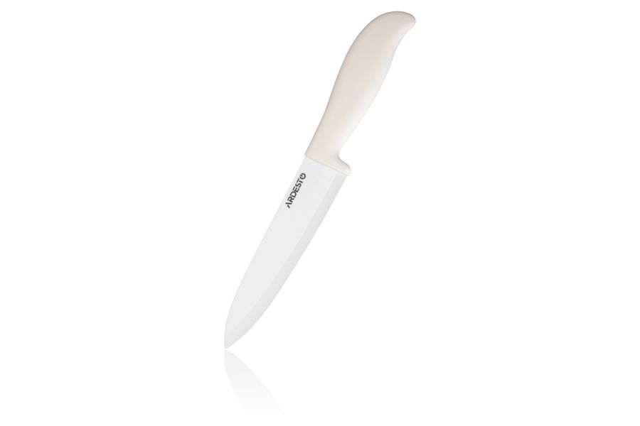 Нож поваренный керамический Ardesto Fresh 15 см, белый, керамика/пластик (AR2127CW) AR2127CW фото