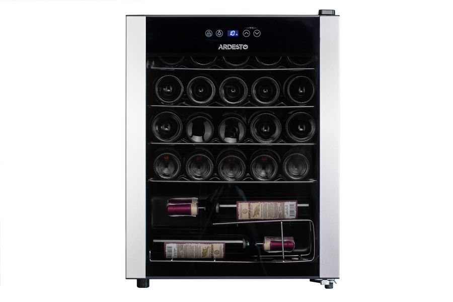 Холодильник ARDESTO для вина, 84.2x48х44, мороз.отд.-96л, зон - 1, бут-34, ST, диспл внутр., черный WCF-M34 WCF-M24 фото
