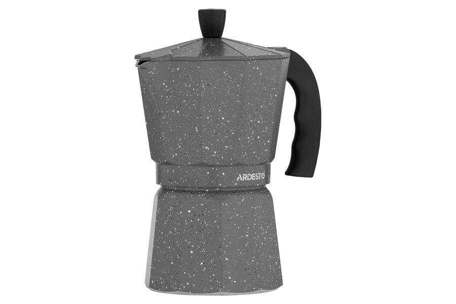 Гейзерна кавоварка Ardesto Gemini Molise, 3 чашки, сірий, алюміній (AR0803AGS) AR0803AGS фото