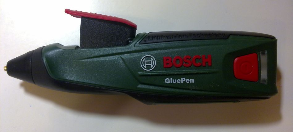 Пістолет клейовий Bosch GluePen, 3.6В, Акб 1.5Ач, стрижні 7мм, подача 2г/хв, 170 град., 0.14 кг 0.603.2A2.020 фото