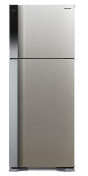 Холодильник Hitachi з верхн. мороз., 184x72х74, холод.відд.-345л, мороз.відд.-105л, 2дв., А++, NF, інв., зона нульова, нерж (R-V540PUC7BSL) R-V540PUC7BSL фото