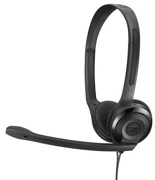 Гарнитура ПК стерео On-Ear EPOS PC 5 Chat, mini-jack, uni mic, 2м, черный (1000445) 1000445 фото