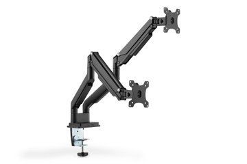 Кріплення DIGITUS Dual Monitor Clamp gas spring, 15-32", з нахилом, поворотом (DA-90395) DA-90395 фото