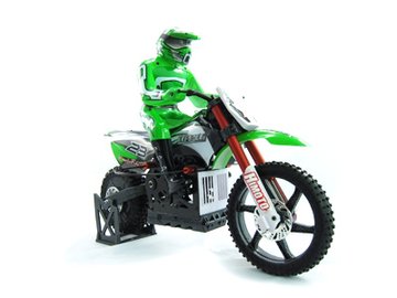 Радиоуправляемая модель Мотоцикл 1:4 Himoto Burstout MX400 Brushed (зеленый) (MX400g) MX400g фото