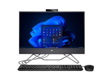 Комп'ютер персональний моноблок HP 240-G9 23.8" FHD VA AG, Intel i5-1235U, 16GB, F256GB, UMA, WiFi, кл+м, 3р, DOS, чорний 6D448EA фото
