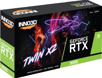 Відеокарта INNO3D GeForce RTX 3060 8GB GDDR6X TWIN X2 OC (N30602-08D6X-11902130) N30602-08D6X-11902130 фото