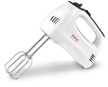 Міксер Tefal ручний QUICK MIX, 300Вт, насадки -4, турборежим, біло-сірий (HT310138) HT310138 фото