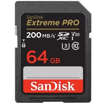 Карта памяти SanDisk SD 64GB C10 UHS-I U3 R200/W90MB/s Extreme Pro V30 (SDSDXXU-064G-GN4IN) SDSDXXU-064G-GN4IN фото