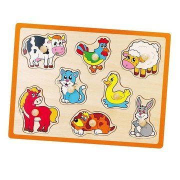 Деревянная рамка-вкладыш Viga Toys Домашние животные (50017) 50017 фото