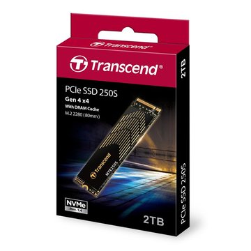 Накопичувач SSD Transcend M.2 2TB PCIe 4.0 MTE250S + розсіювач тепла (TS2TMTE250S) TS2TMTE250S фото