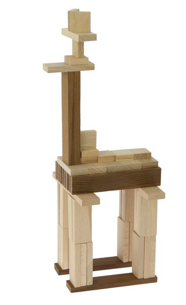 Конструктор дерев'яний Будівельні блоки (натуральний) Goki 58532 58532 фото