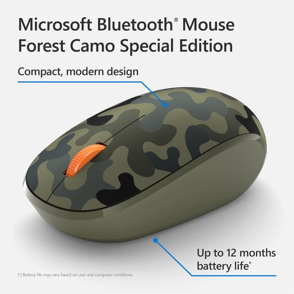 Миша Microsoft Camo SE BT Green Camo (8KX-00036) 8KX-00036 фото
