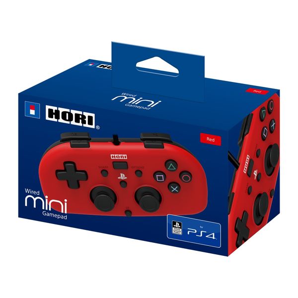Геймпад проволочный Mini Gamepad для PS4, Red (4961818028418) 4961818028418 фото