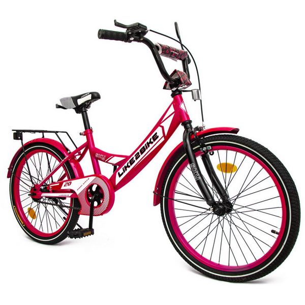 Велосипед дитячий 2-х колісний 20'' 212004 (RL7T) Like2bike Sky, рожевий, рама сталь, з дзвінком 212005 фото