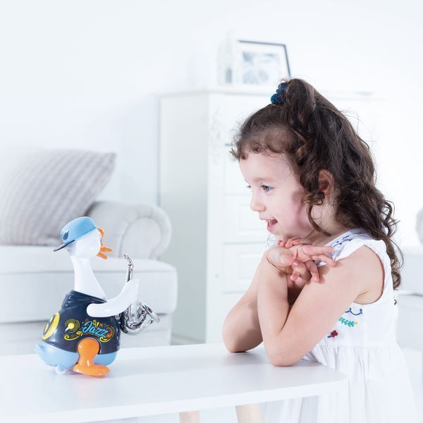 Інтерактивна музична іграшка Hola Toys Гусь-саксофоніст, синій (6111-blue) 6111-blue фото