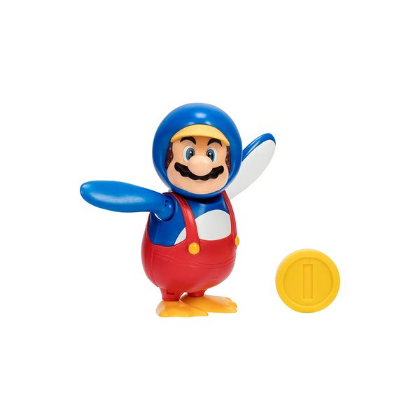Ігрова фігурка з артикуляцією SUPER MARIO - МАРІО-ПІНГВІН (10 cm, з аксес.) 40824i 40824i фото