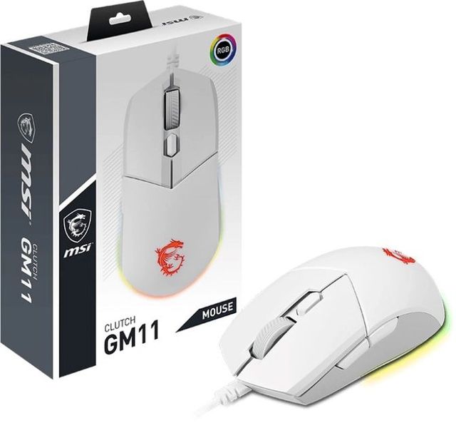 Миша MSI Clutch GM11 white GAMING Mouse (S12-0401950-CLA) S12-0401950-CLA фото