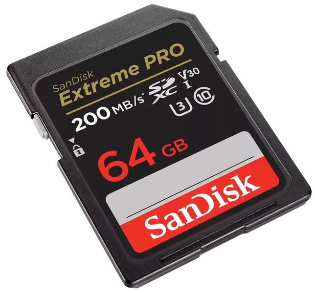 Карта пам'яті SanDisk SD 64GB C10 UHS-I U3 R200/W90MB/s Extreme Pro V30 (SDSDXXU-064G-GN4IN) SDSDXXU-064G-GN4IN фото