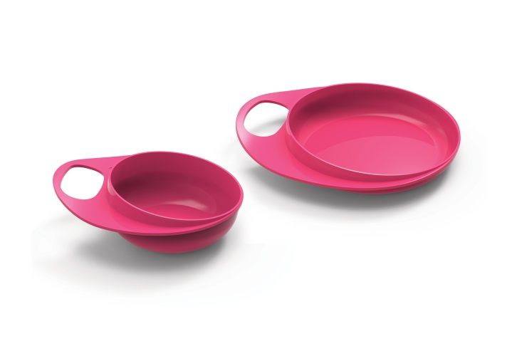 Тарелка для кормления Easy Eating (2шт. глубокая и мелкая) Nuvita (NV8461Pink) NV8461Lime фото