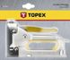 Степлер TOPEX, 6-14мм, тип скоб J, тримач прогумований, регулювання забивання скоби