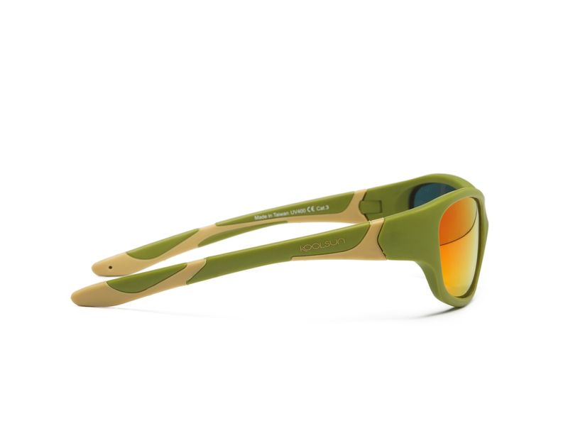 Дитячі сонцезахисні окуляри Koolsun кольору хакі серії Sport (Розмір: 6+) KS-SPOLBR006 KS-SPBLSH006 фото