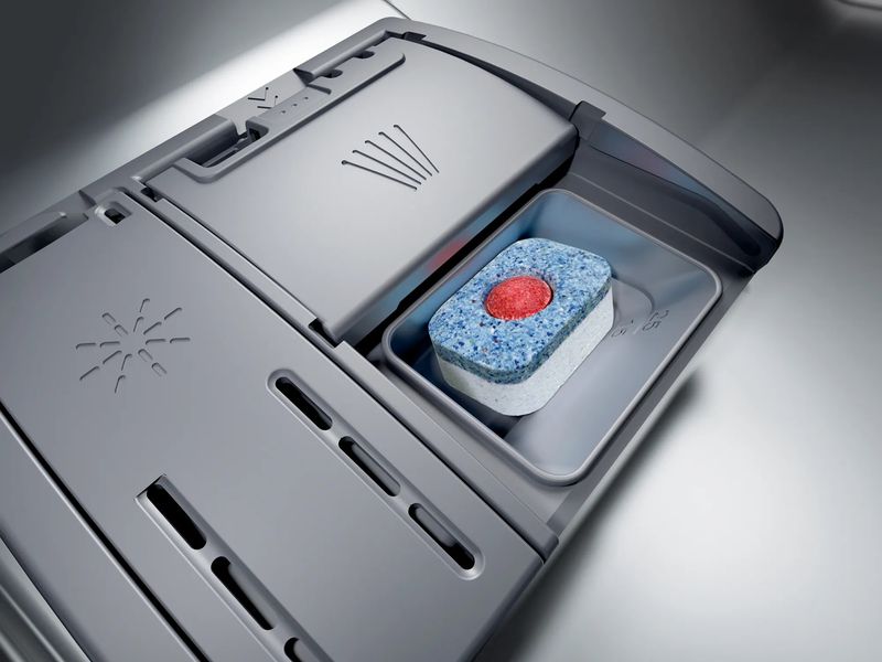 Посудомийна машина Bosch вбудовувана, 10компл., A+, 45см, дисплей, 3й кошик, білий (SPH4EMX28K) SPH4EMX28K фото