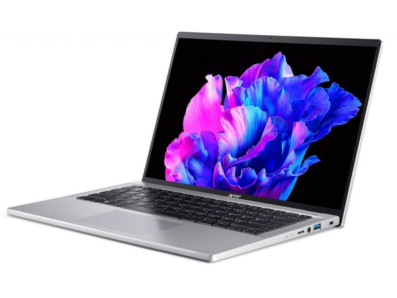 Ноутбук Acer Swift Go 14" SFG14-71 14" 2.2K IPS, Intel i7-1355U, 16GB, F512GB, UMA, Lin, сріблястий (NX.KF7EU.005) NX.KF7EU.005 фото
