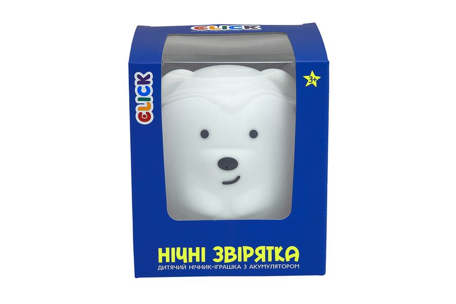 Дитячий нічник-іграшка Click "Hічні звірятка" Ведмідь 11 см