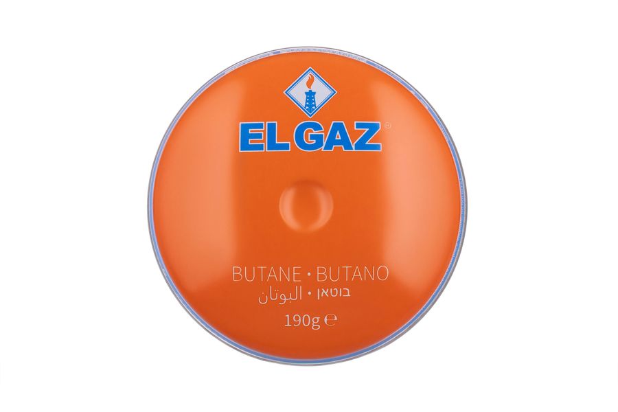 Баллон-картридж газовый EL GAZ ELG-100, бутан 190 г, для газовых горелок, одноразовый (104ELG-100) 104ELG-100 фото
