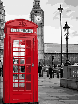 Картина по номерам. Art Craft "Звонок из Лондона" 40*50 см 11212-AC 11212-AC фото
