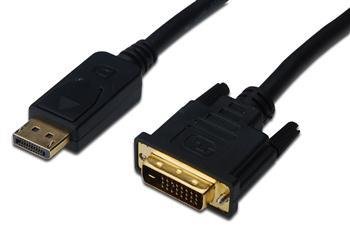 Кабель ASSMANN DisplayPort to DVI-D (AM/AM) 2м, чорний - Уцінка AK-340306-020-S фото