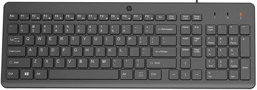 Клавіатура HP 150 USB UKR, чорний (664R5AA) 664R5AA фото