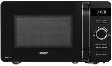 Мікрохвильова піч Sencor, 17л, 800Вт, дисплей, чорний (SMW5117BK) SMW5117BK фото