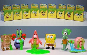 Ігрова фігурка-сюрприз SpongeBob Slime Cube фігурка і слайм в ас. EU690200 фото