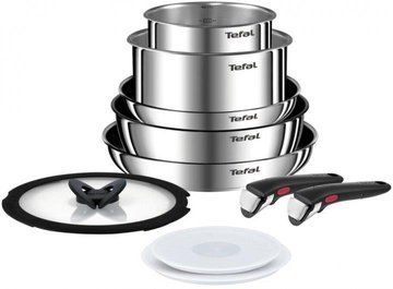 Набір посуду Tefal Ingenio Emotion, 10 предметів, нерж.сталь (L897SA74) L897SA74 фото