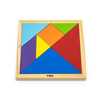 Гра-головоломка Viga Toys Кольоровий дерев'яний танграм, 7 ел. (55557) 55557 фото