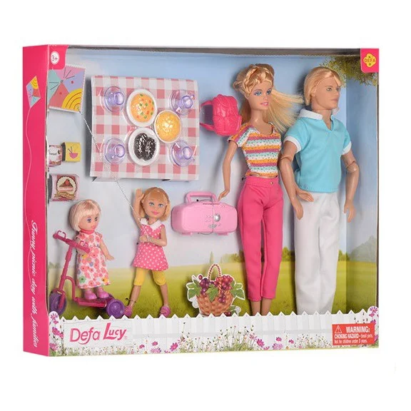 Набір ляльок DEFA "Сім'я" Bambi Рожевий (8301(Pink)) 8301(Pink) фото