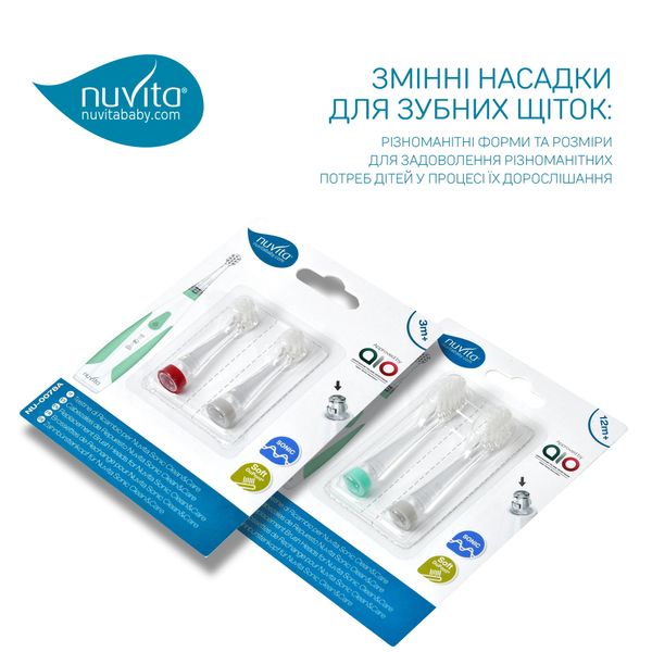 Електрична зубна щітка для дітей 3 міс - 5 років Nuvita NV1151 NV1151NEW фото