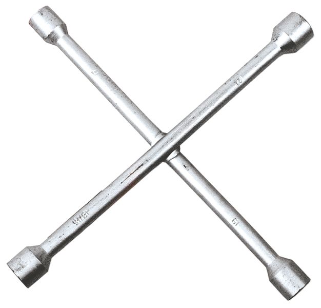 Ключ баллонный TOPEX, крестовый, 13/16"х17x19x22 мм, длина 350 мм (37D310) 37D310 фото