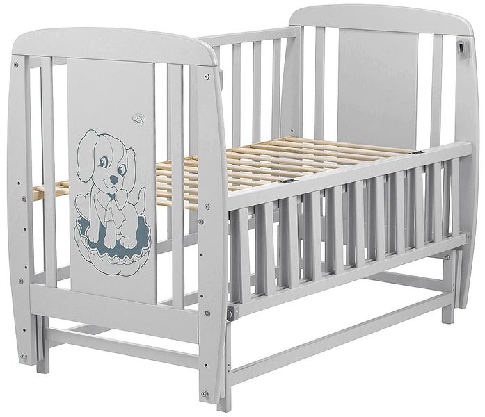 Ліжко Babyroom Собачка маятник, відкидний бік DSMO-02 бук сірий (625367) 625367 фото