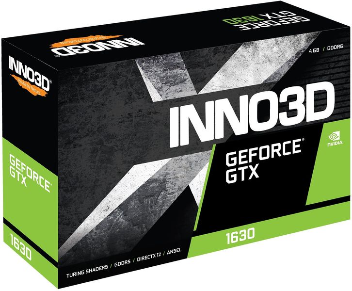 Відеокарта INNO3D GeForce GTX 1630 4GB GDDR6 TWIN X2 OC (N16302-04D6X-1177VA25) N16302-04D6X-1177VA25 фото