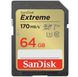 Карта пам'яті SanDisk SD 64GB C10 UHS-I U3 R170/W80MB/s Extreme V30 (SDSDXV2-064G-GNCIN)