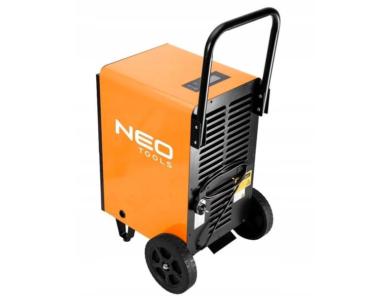 Осушувач повітря промисловий Neo Tools, 750Вт, 180м кв., 300м куб./год, 50л/добу, безперервний злив, LCD дисплей, прогр. (90-160) 90-160 фото