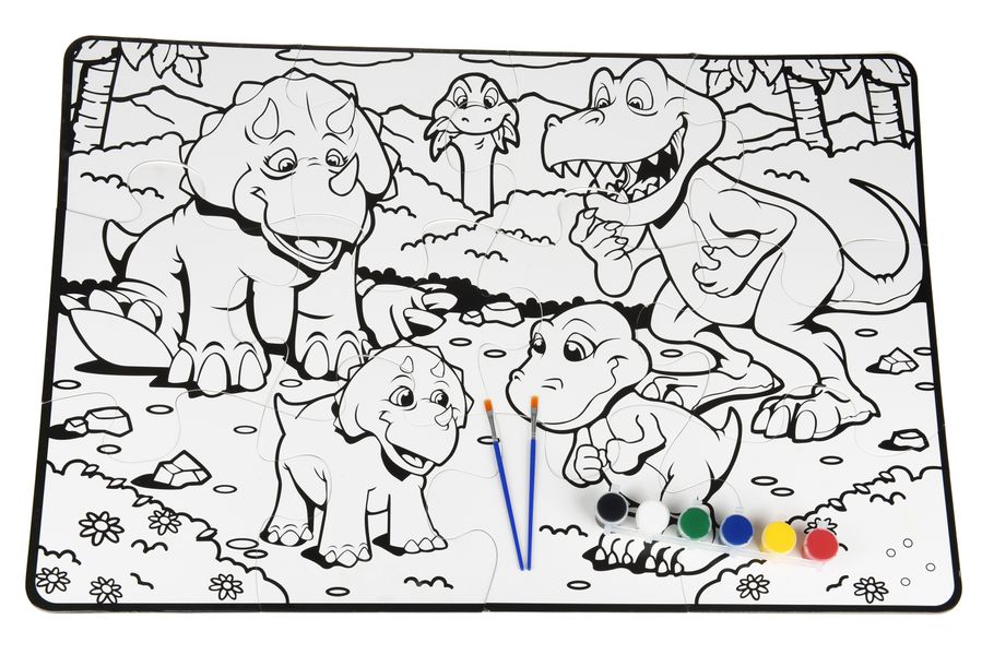 Пазл-раскраска Динозавры Same Toy 2101Ut - Уцінка 2101Ut фото