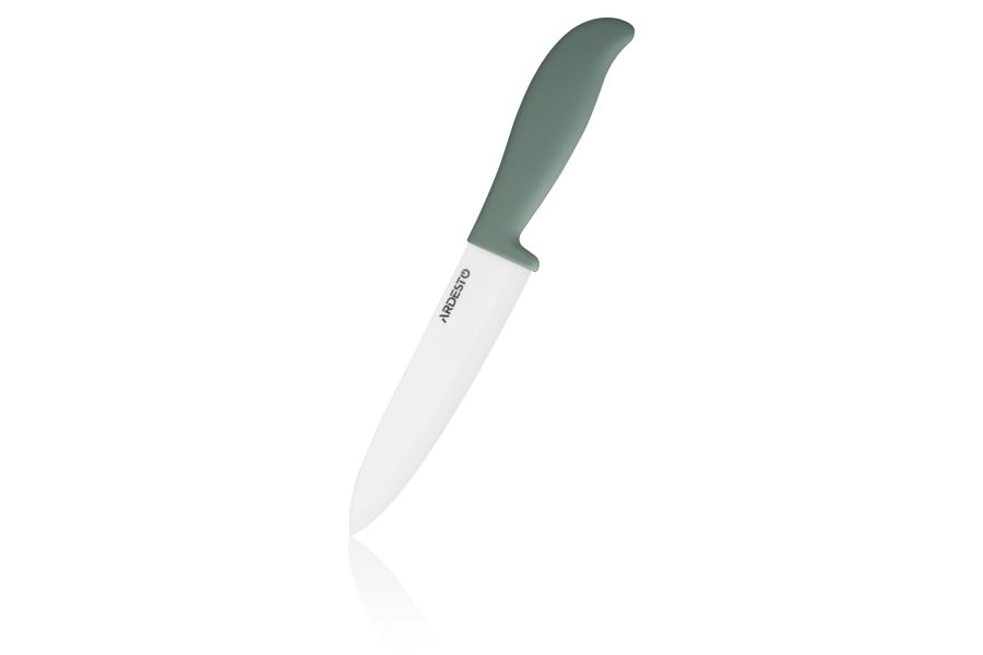 Нож керамический поваренный Ardesto Fresh 15 см, зеленый, керамика/пластик (AR2127CZ) AR2127CZ фото
