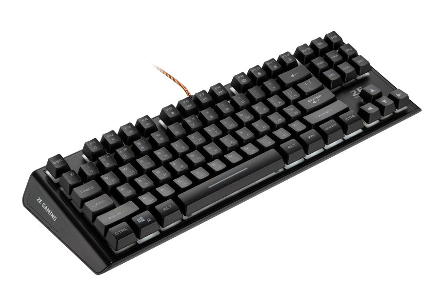 Клавіатура 2E GAMING KG355 LED 87key USB Black UKR (2E-KG355UBK) 2E-KG355UBK фото