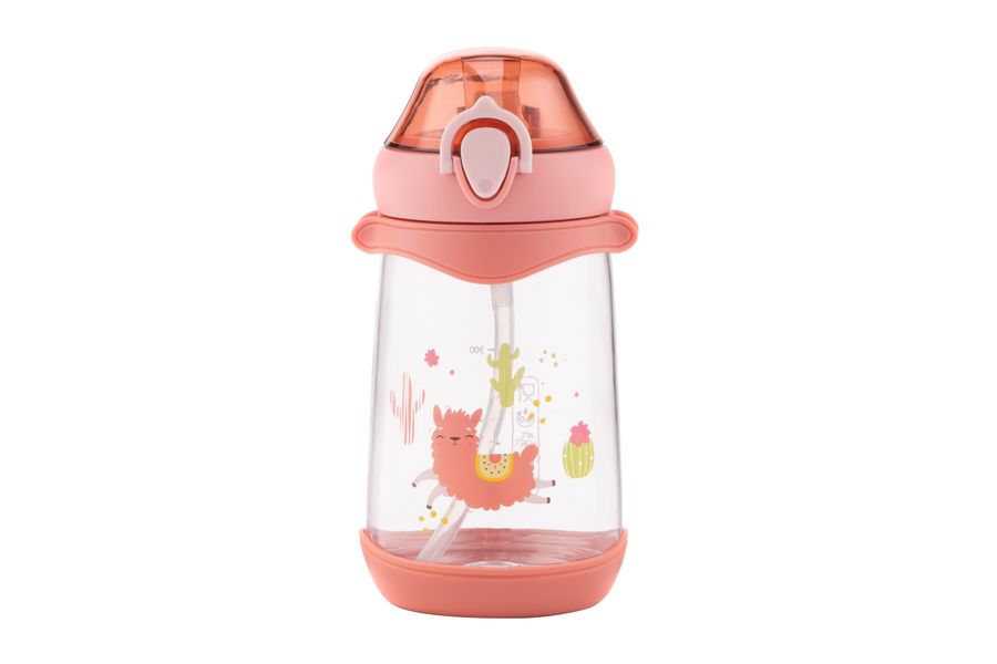 Пляшка для води Ardesto Llama дитяча 500 мл, рожева, пластик (AR2250PL) AR2250PL фото