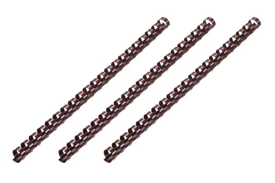 Пластикові пружини для біндера 2E, 14мм, шоколад, 100шт (2E-PL14-100CH) 2E-PL14-100CH фото