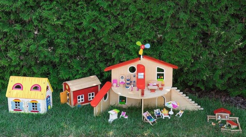 Кукольный домик Дорожный с ручкой Goki 51780G 51780G фото