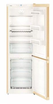 Холодильник Liebherr з нижн. мороз., 186x60x67, холод.відд.-209л., мороз.відд.-95л, 2 дв., A++, бежевий (CNBE4313) CNBE4313 фото